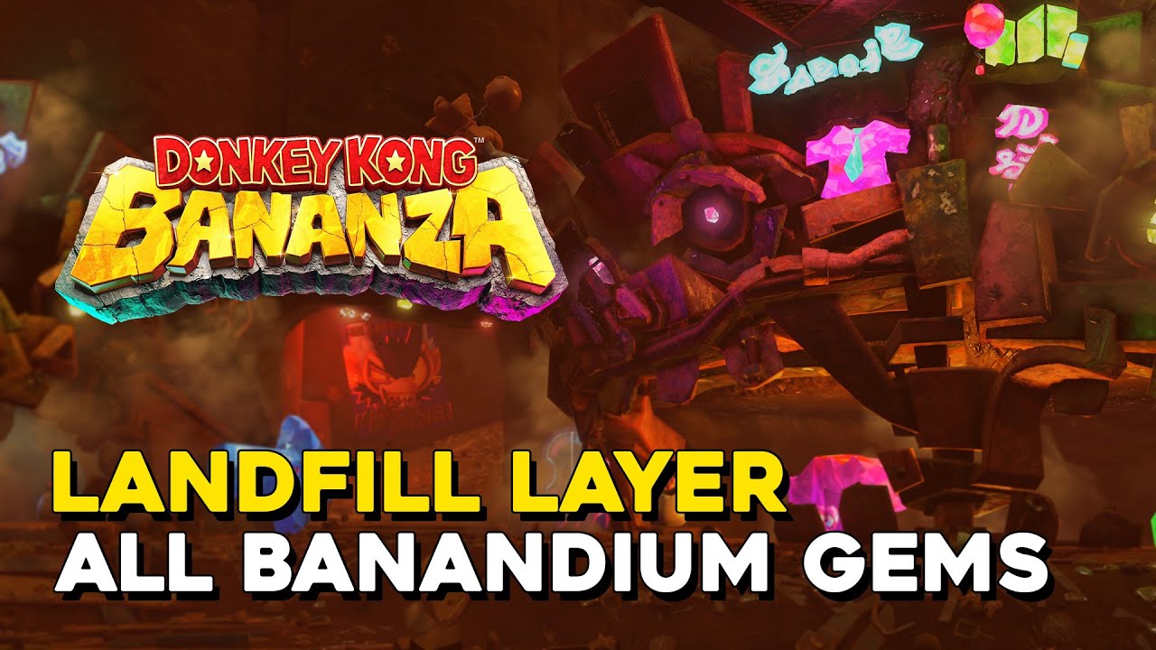Donkey Kong Bananza Landfill Layer All Banandium Gem Locations