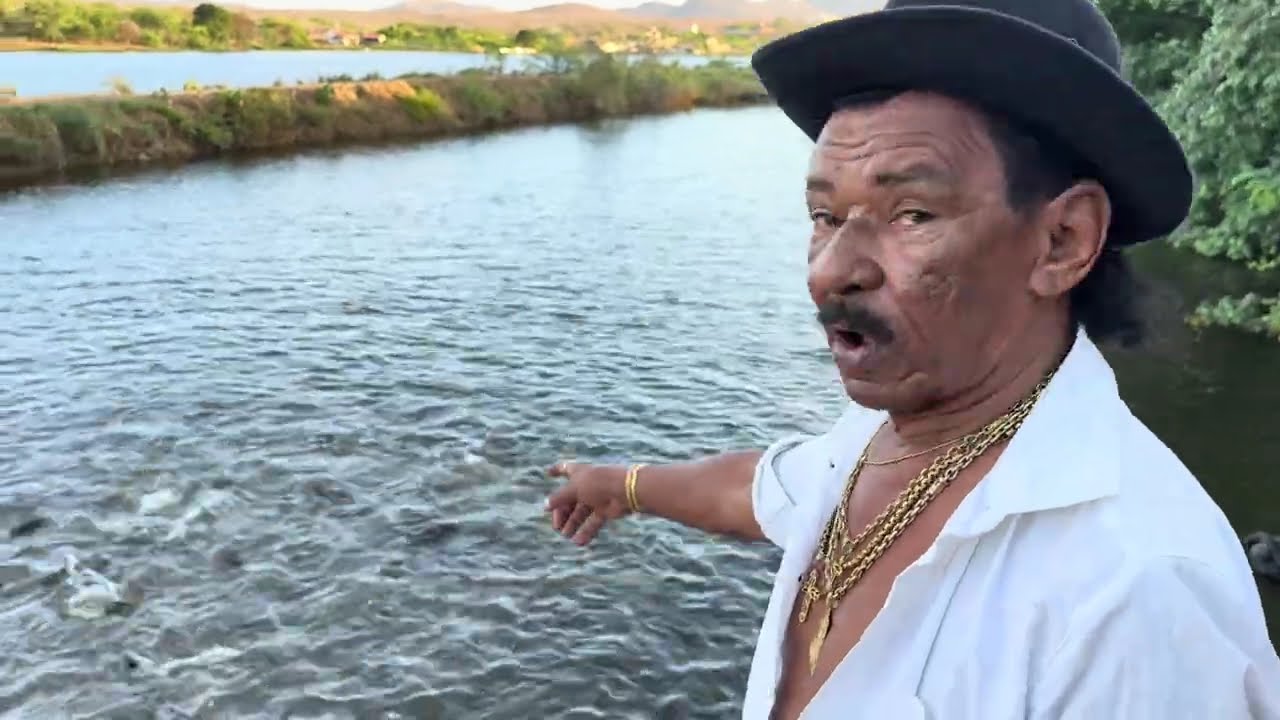 CHARLLES NO FIM DE TARDE  ALIMENTANDO OS PEIXES NA CHÁCARA | NOVA LAMPIONSBET É MULTI