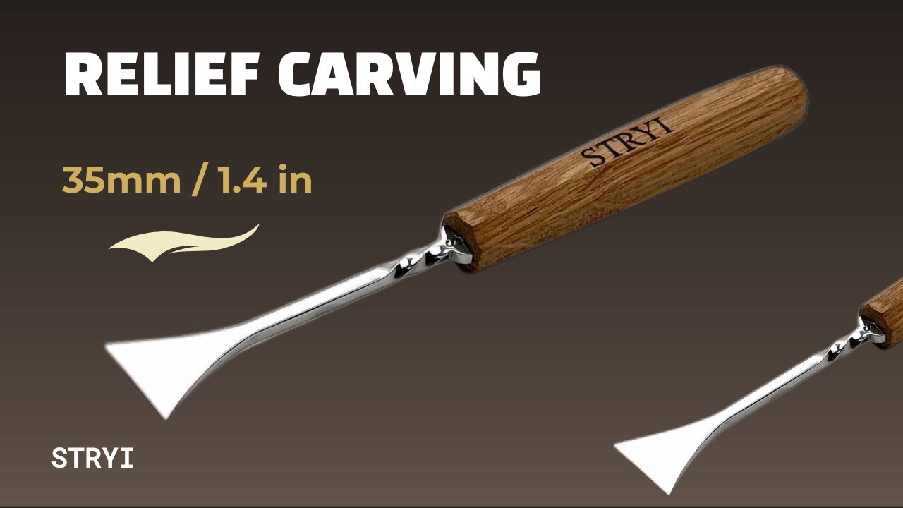 STRYI Fishtail Flat Chisel 35 mm#woodcarvingclasses #woodcarvingbasics