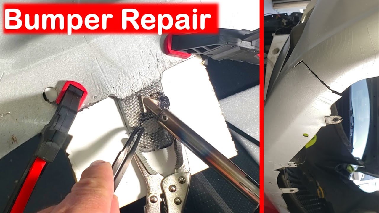 Reparar Parachoques o Defensa Plástico de Auto. Bumper Repair with Plastic Welder.