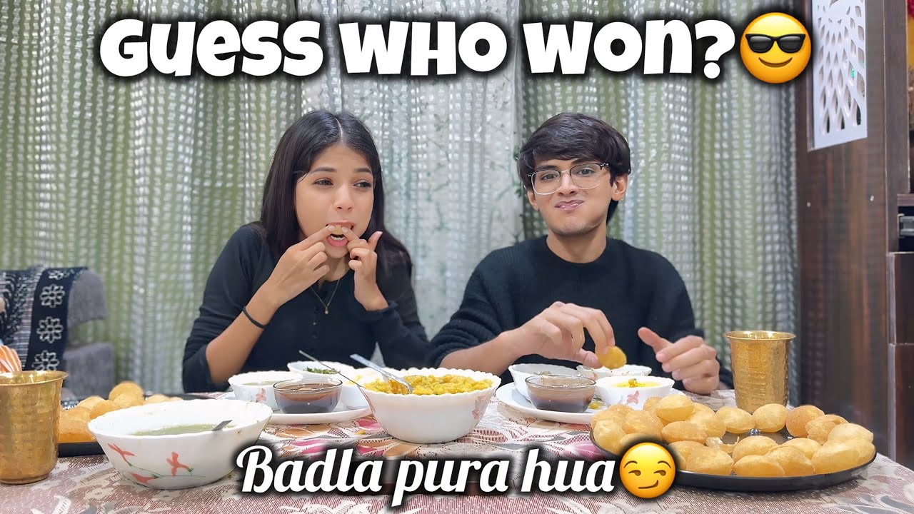 Panipuri Challenge😋| AdiVen🤍 | ft. @venkatesh_pande @Aaditi_ingale07 