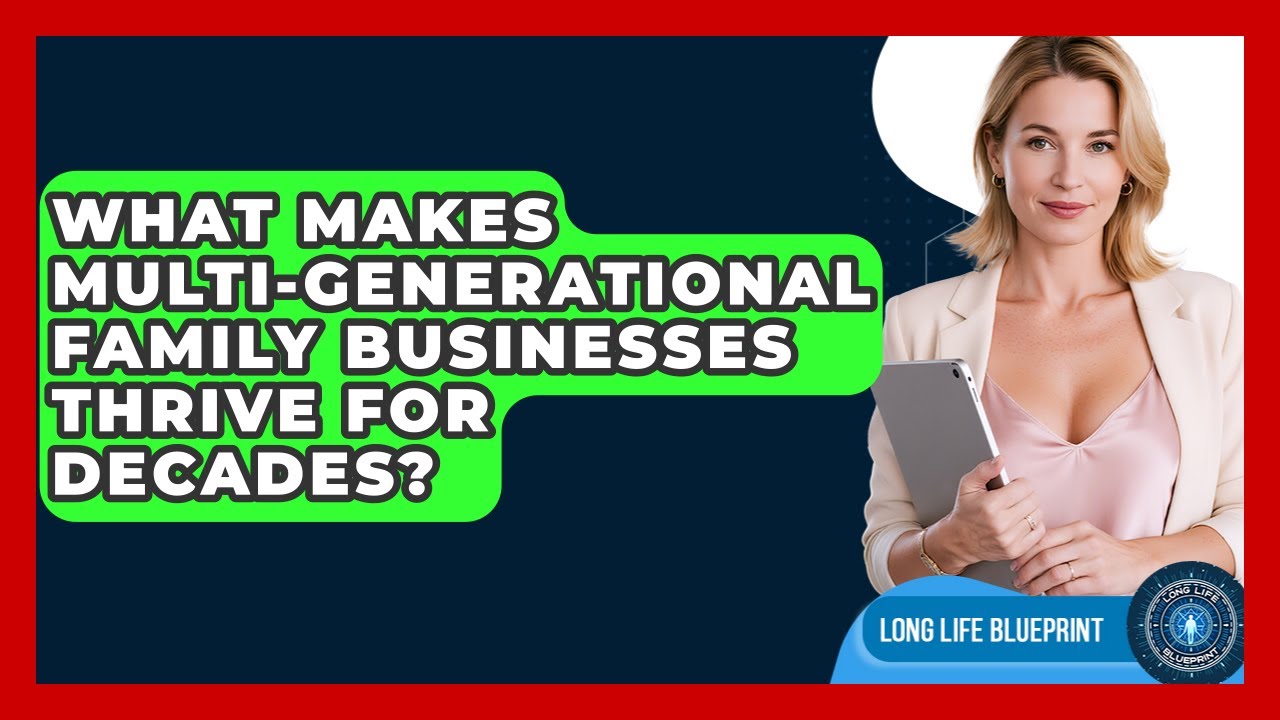 What Makes Multi-generational Family Businesses Thrive For Decades? - Long Life Blueprint
