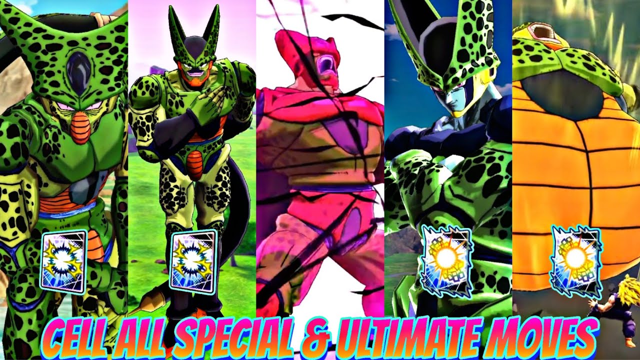 CELL ALL SPECIAL AND ULTIMATE MOVES 🔥 IN DRAGON BALL LEGENDS