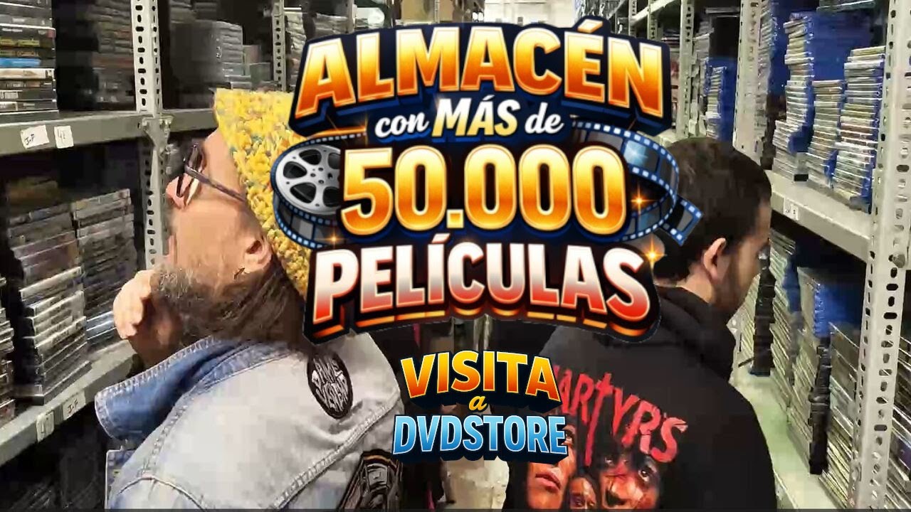 Entré a un almacén con MÁS DE 50.000 películas… no estaba preparado | Visita a DVDSTORE Parte 1