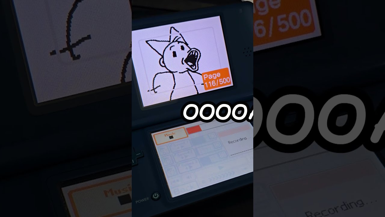 Recording the @raxdflipnote collab (pt 1) #flipnote #animation #dsi