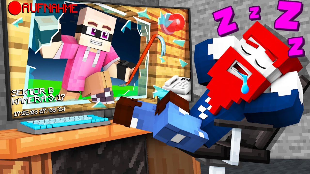 VERBRECHER ÜBERFALLEN MICH in der NACHT! in Minecraft Freunde