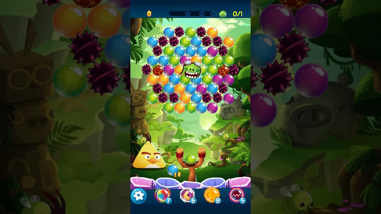 Angry Birds POP Bubble Shooter - Level 86. Gameplay Android walkthrough