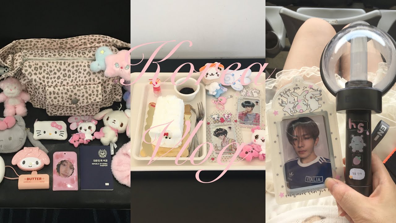 ♡韓国旅行vlog♡友達にたくさん会えて楽しかった♡帰国早々enhypenスタジアムも参戦!|韓国美容渡韓|韓国カフェ|韓国ファッション|엔진￼￼브이로그|