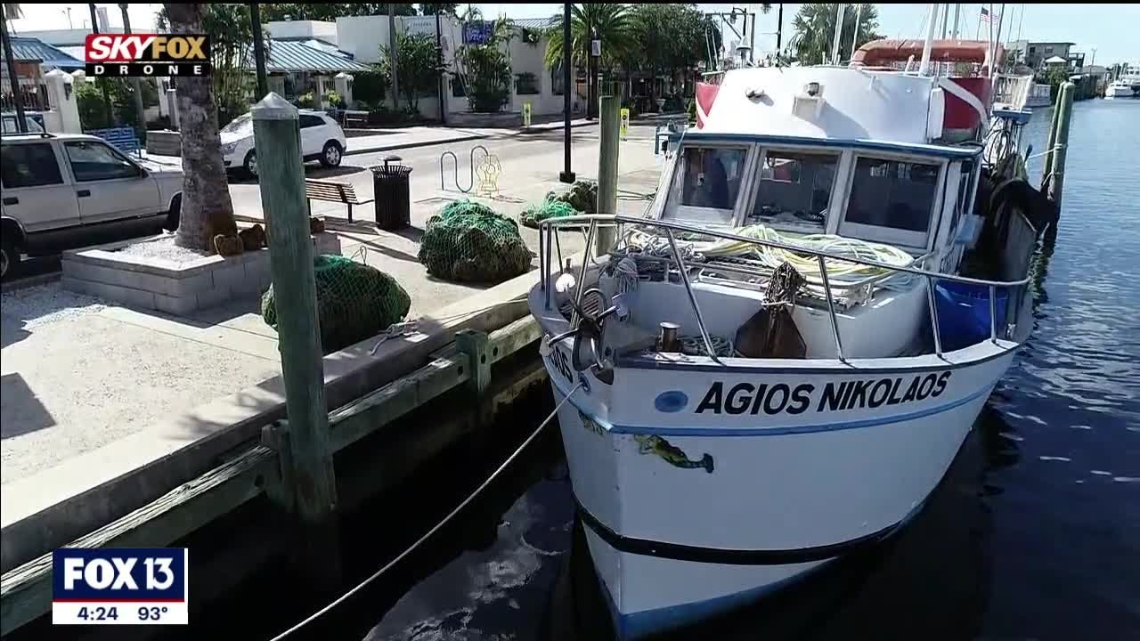 Along the sponge docks in Tarpon Springs