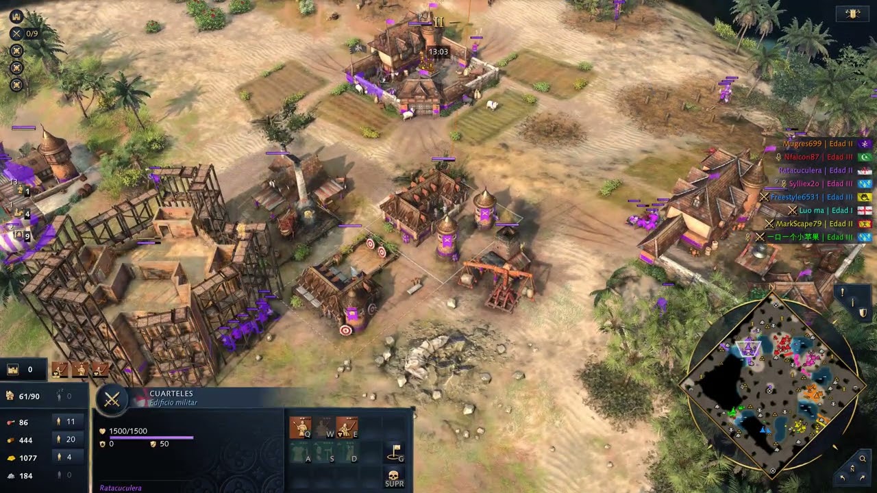 4vs4 Ranked | ¿Maravilla? No problema | Age of Empires IV | Knight Templar