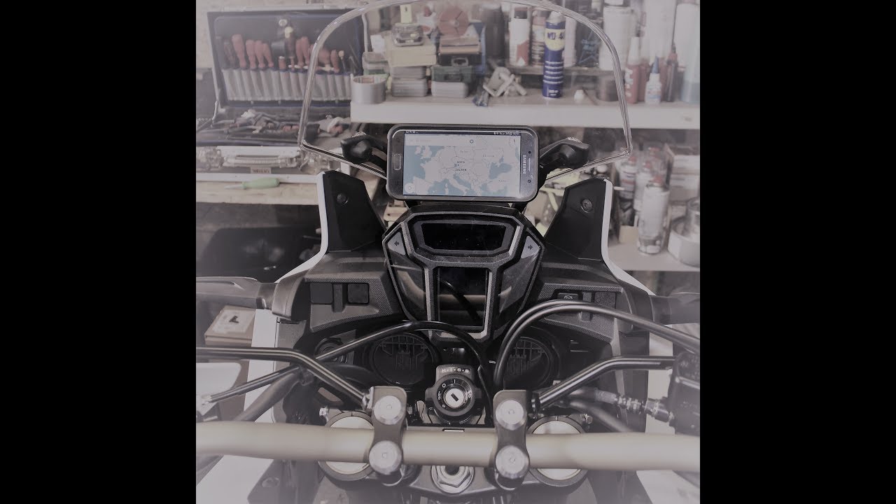 AFRICA TWIN / CRF1000L / QUAD LOCK / Mobile phone bracket / Handyhalterung / Samsung A5 2017