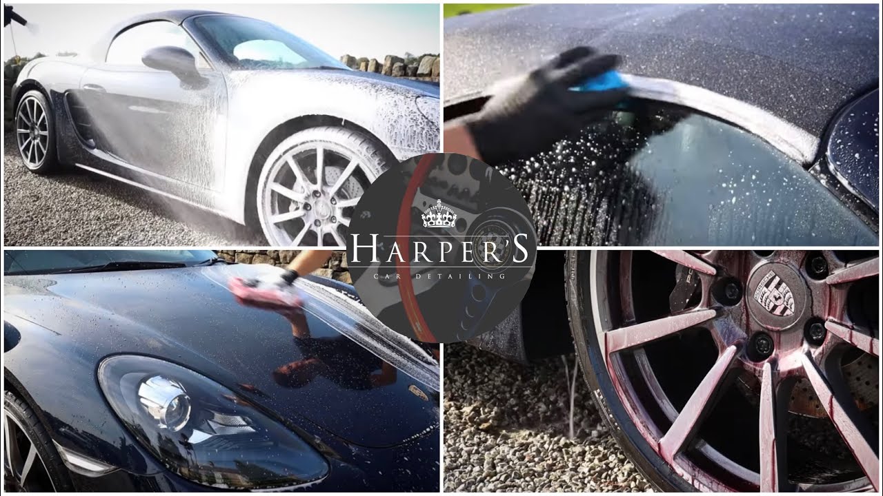 Porsche 718 Boxster - 1st Maintenance Wash after Ceramic Coating - AMAZING Water Behaviour!