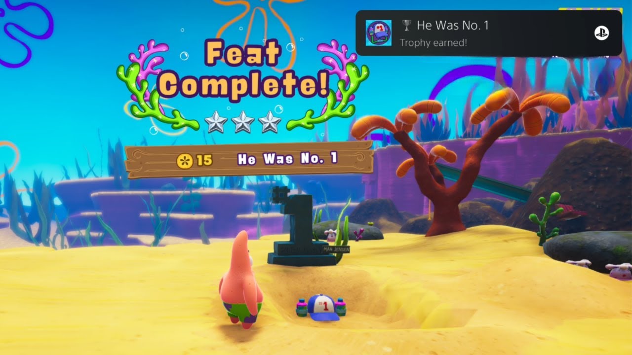 THE PATRICK STAR GAME - He Was No 1 Trophy & Achievement Guide (Smitty Werbenjagermanjensen&rsquo;s Grave)