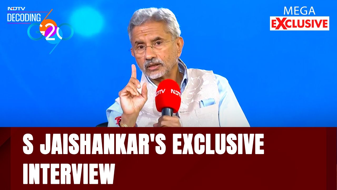 NDTV Mega Exclusive: S Jaishankar On G20, India's Leadership And China Map