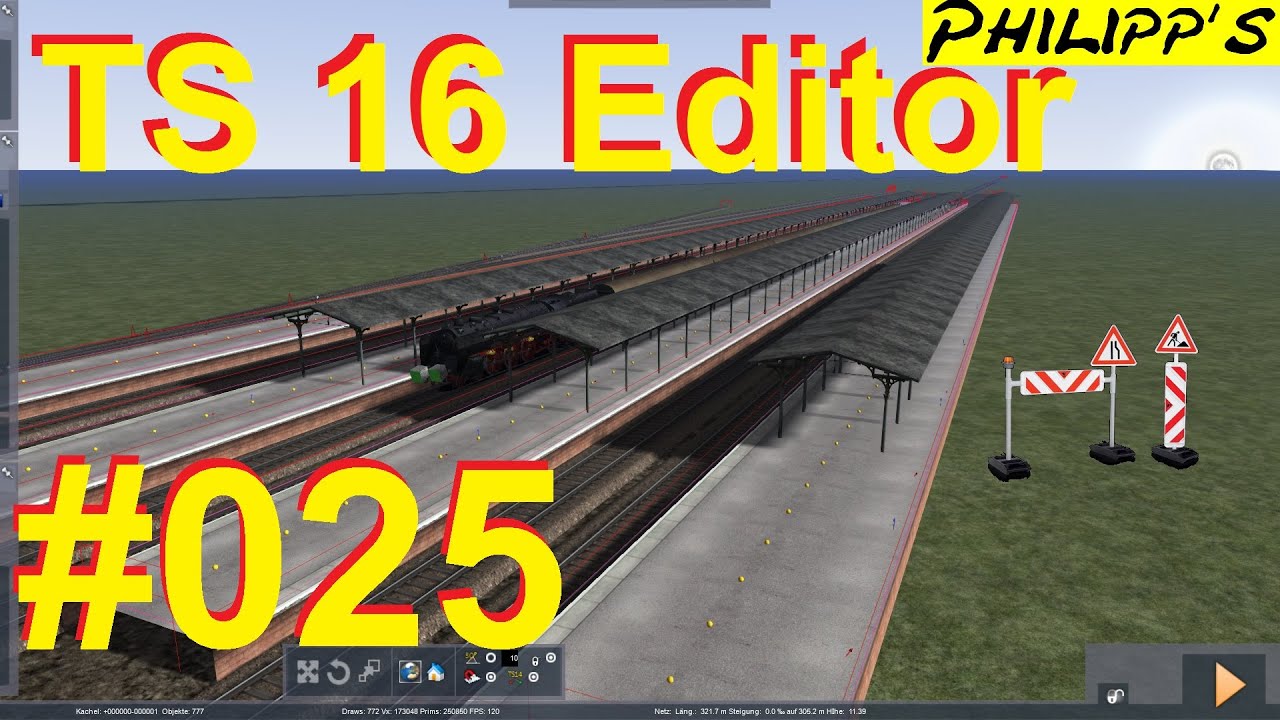 BAHNSTEIGDACH ► Train Simulator 2016 Editor #025 [Let&acute;s Play] [Full HD]