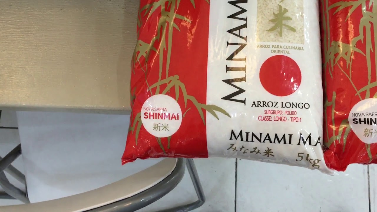Arroz Shinmai, o que significa? Grão curto e longo.