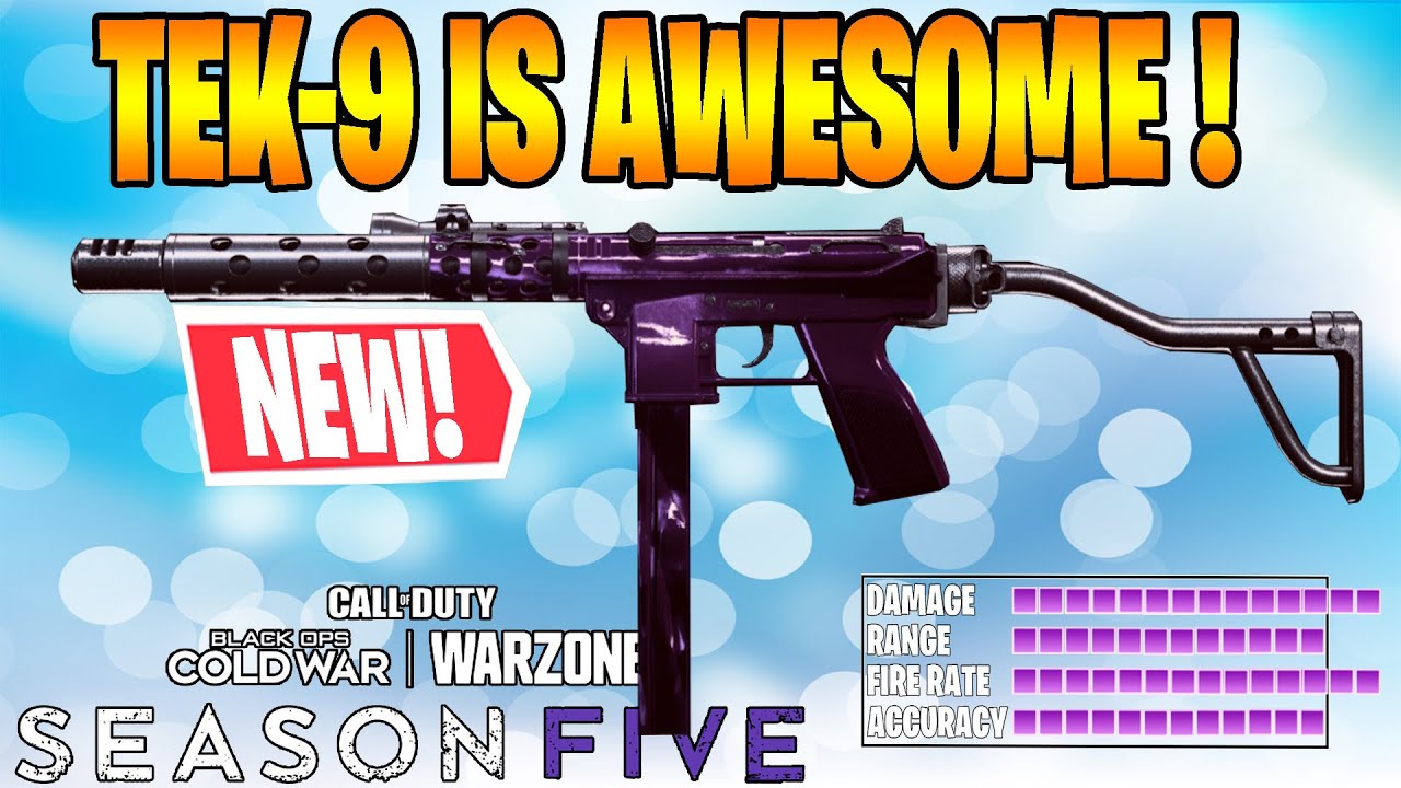 Warzone Season 5 TEC 9 Best Class Setup Loadout   vs MP5 Mac10 TEC9 Rebirth