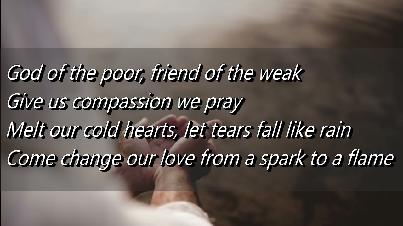 God of the Poor (Beauty for Brokeness) Instrumental/lyrics