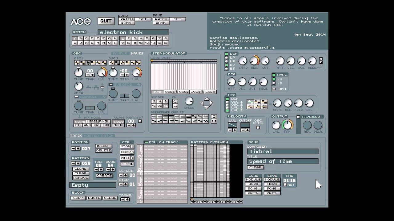 Speed of Time by Timbral (Atari Falcon ACE Tracker 2 music)