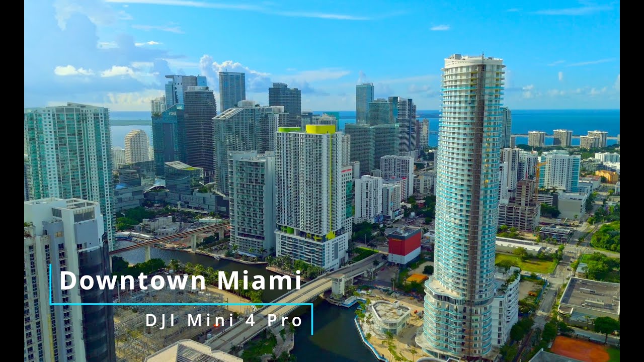 Beautiful Miami Downtown and Skyline Flight featuring the DJI Mini 4 Pro