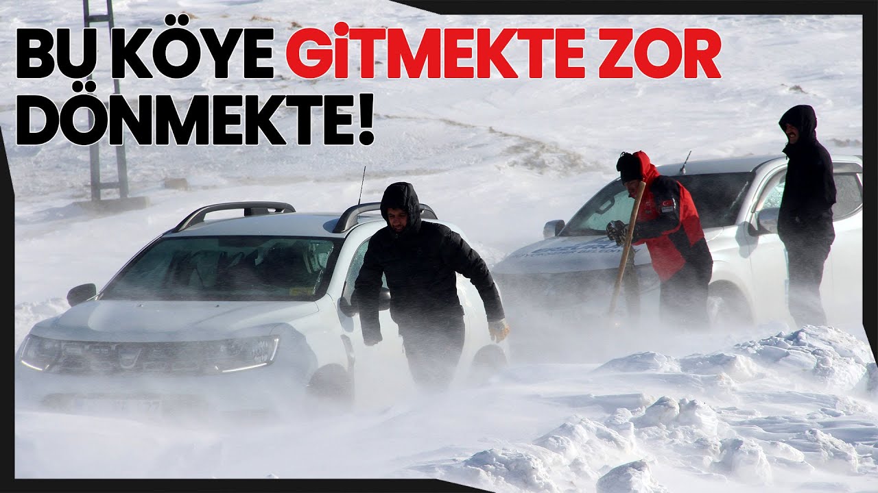 Kar Bu Köyde Hayatı Felç Ediyor, Açılan Yollar 5 Dakikada Yeniden Kapanıyor