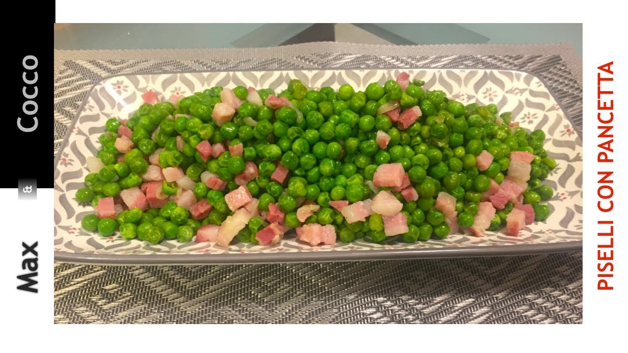 Piselli con Pancetta, Ricetta SEMPLICE, VELOCE e SFIZIOSA