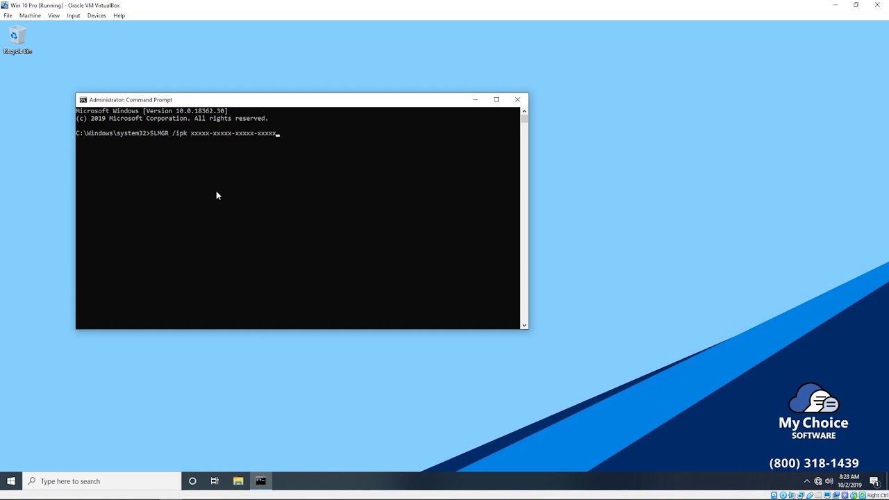 Plug in Product Key with SLMGR and SLUI