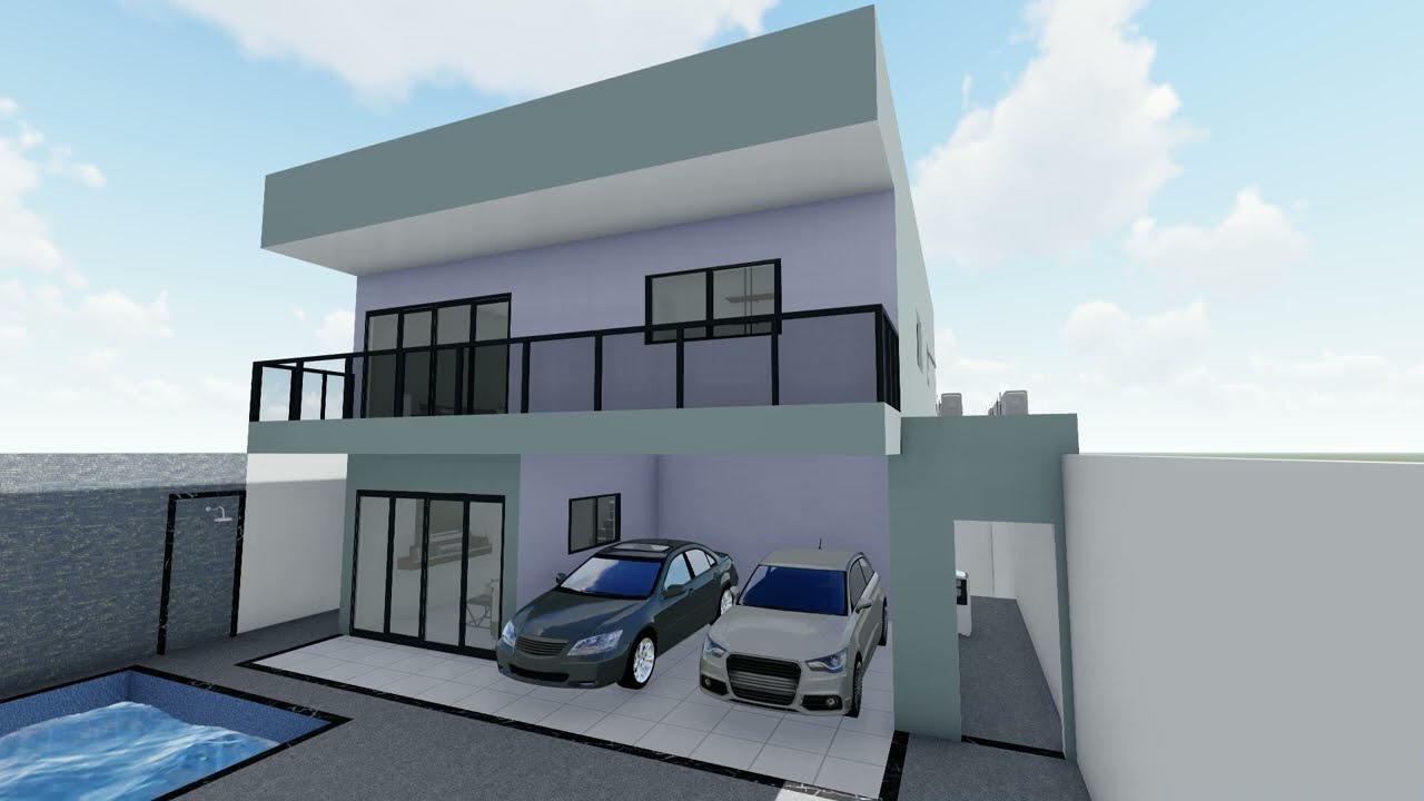 Sobrado Morada Betania Viana  - Maquete 3D   Advir Construir