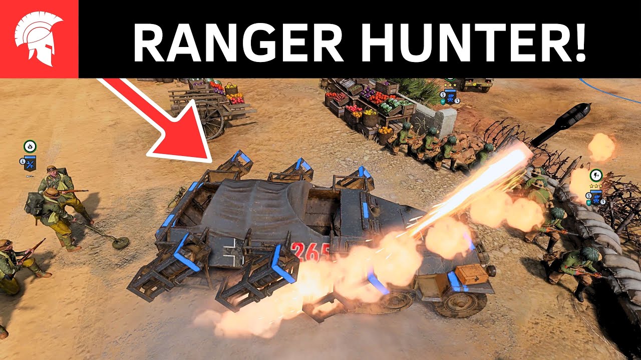 Company of Heroes 3 | RANGER HUNTER! | Afrikakorps Gameplay | 4vs4 Multiplayer | No Commentary