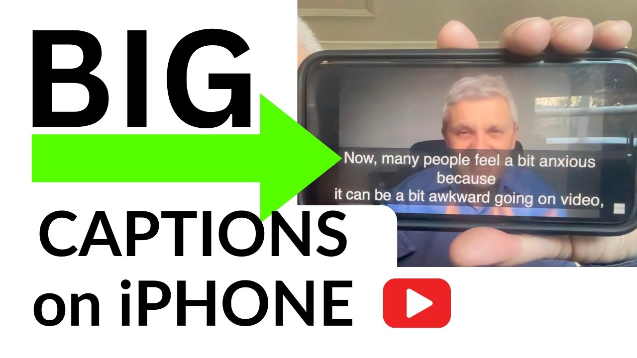 Increase YouTube Captions on iPhone | How to Get Bigger Subtitles