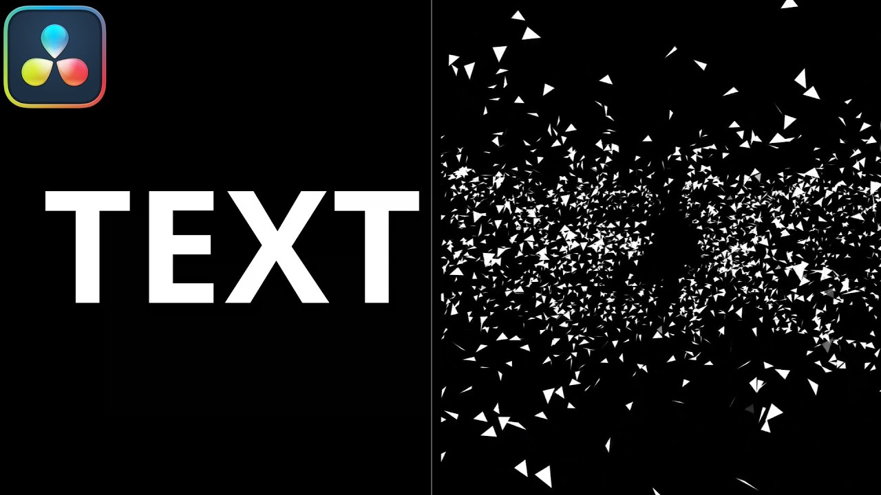 Create This AWESOME Shatter Text Effect in DaVinci Resolve | Particle Text Animation Tutorial