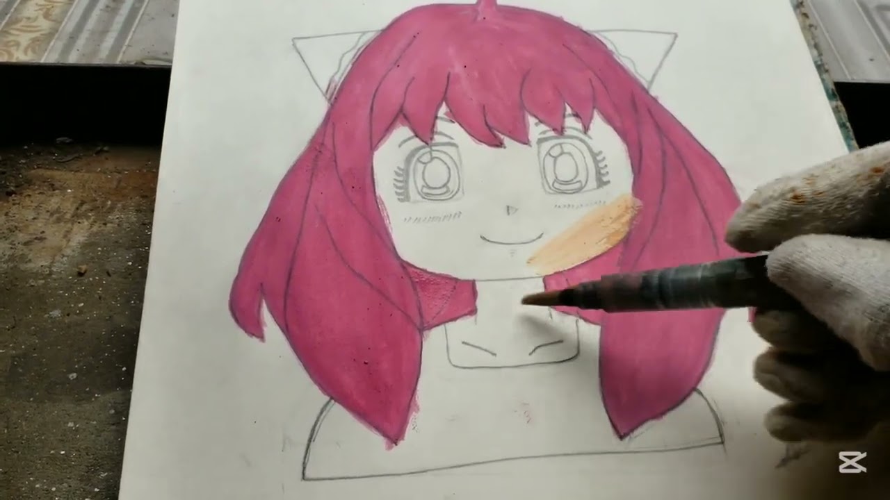 How to Draw Cute Anya Forger | Spy x Family Art Tutorial #Aniyaforger 