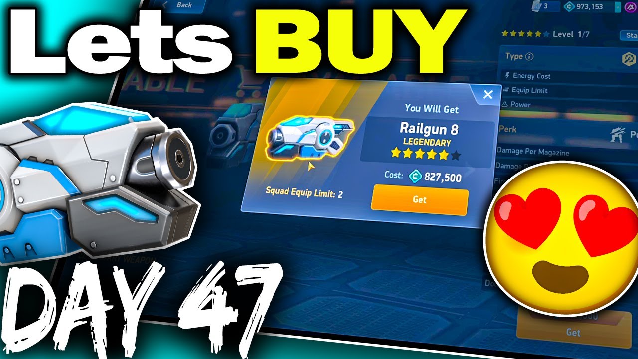 😱 Railgun 8 is TOO OP at My Level | F2P Series Day 47 | Mech Arena PC Gameplay
