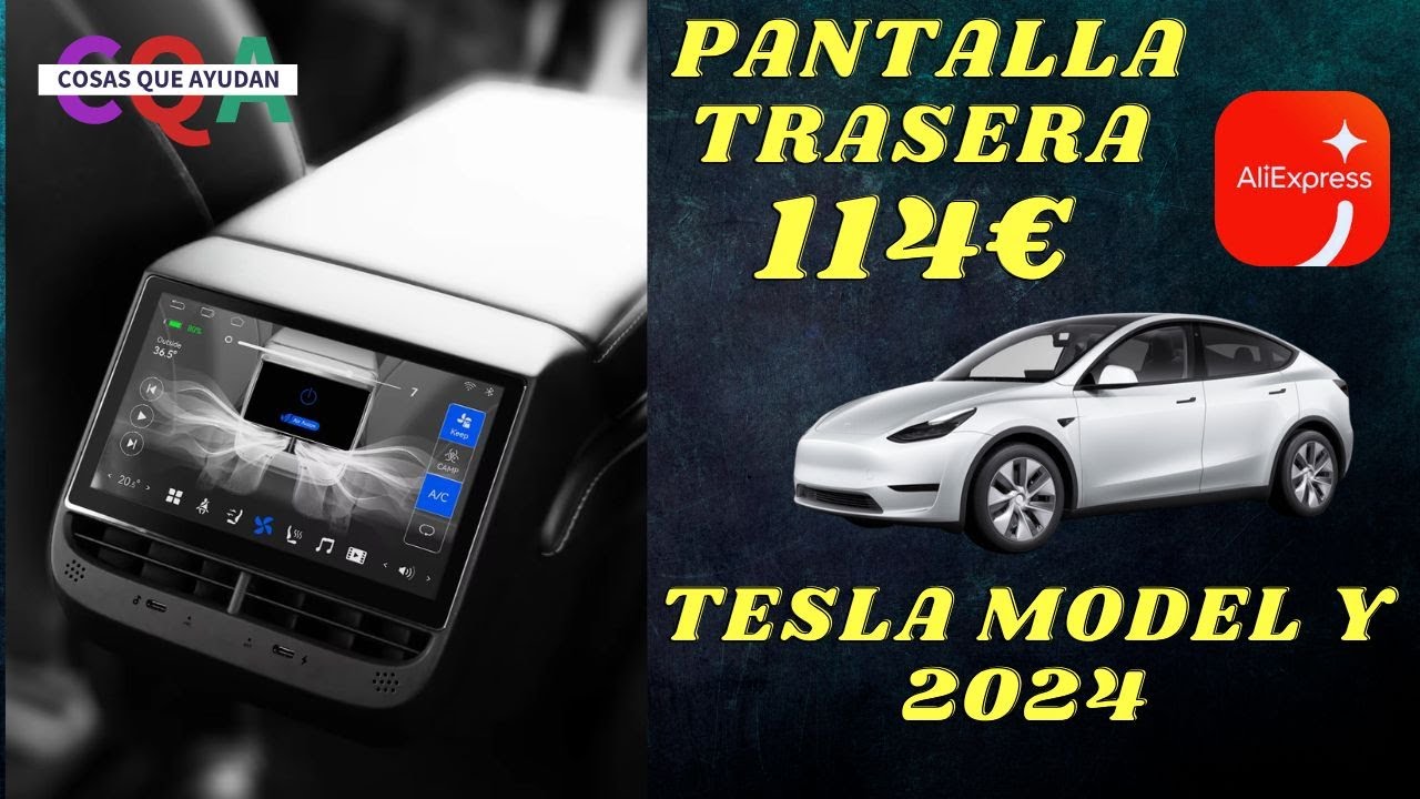 PANTALLA TRASERA SUPER BARATA TESLA MODEL Y 2024