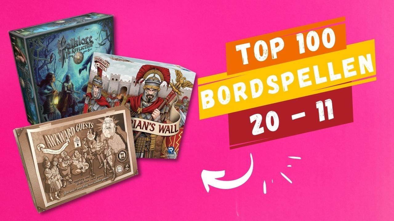 Top 100 bordspellen aller tijden - Nummer 20 - 11 (2022)