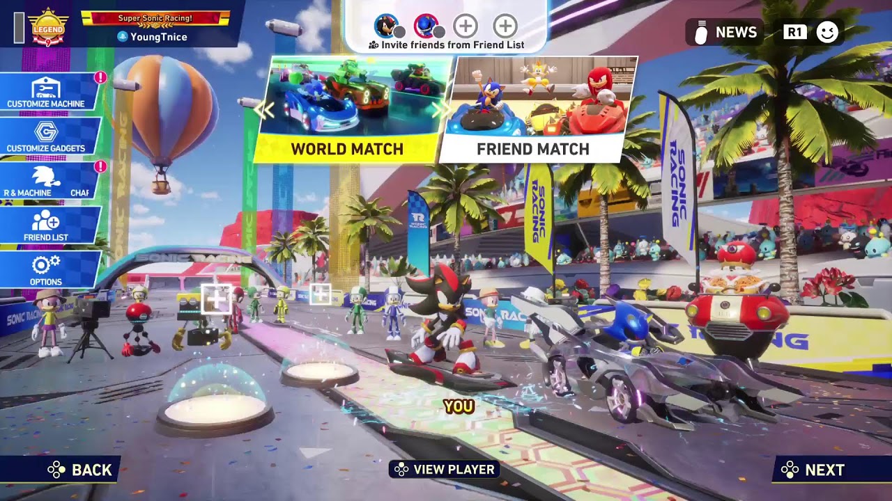 Legend Rank Sonic Racing