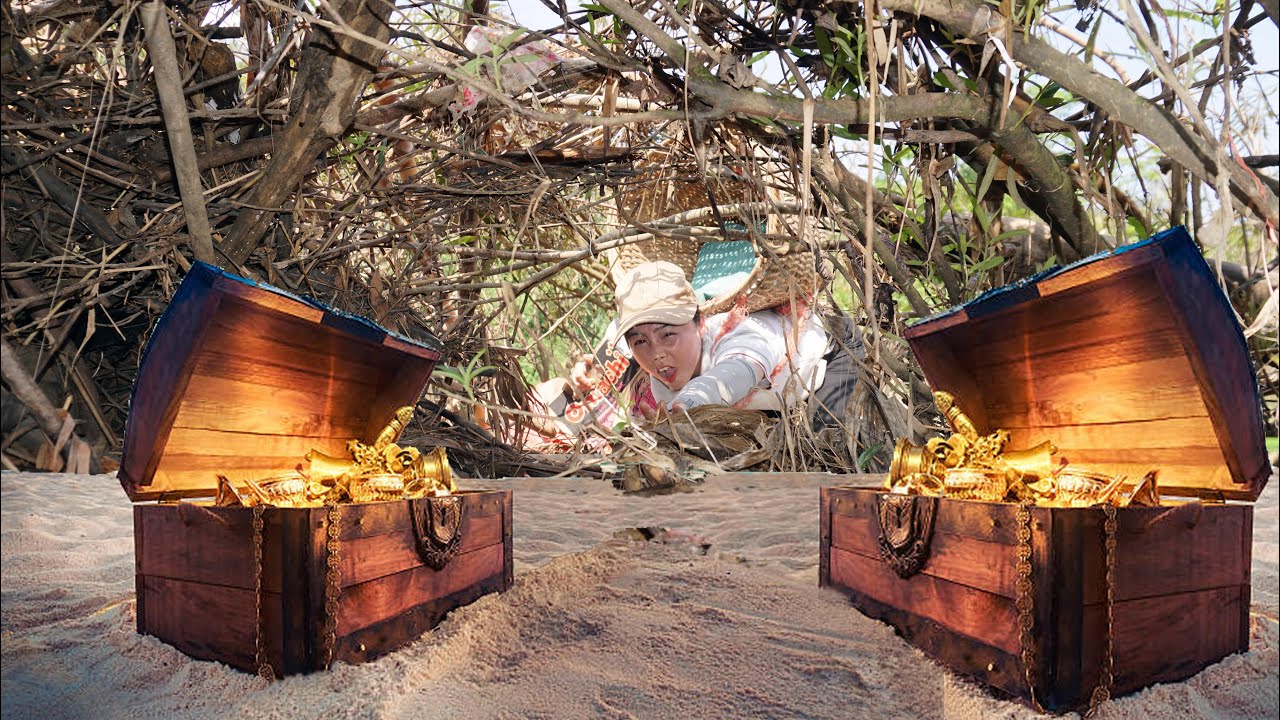 REWIND TIMELAPSE - Poor girl found treasure and many valuable objects after the historic flash flood