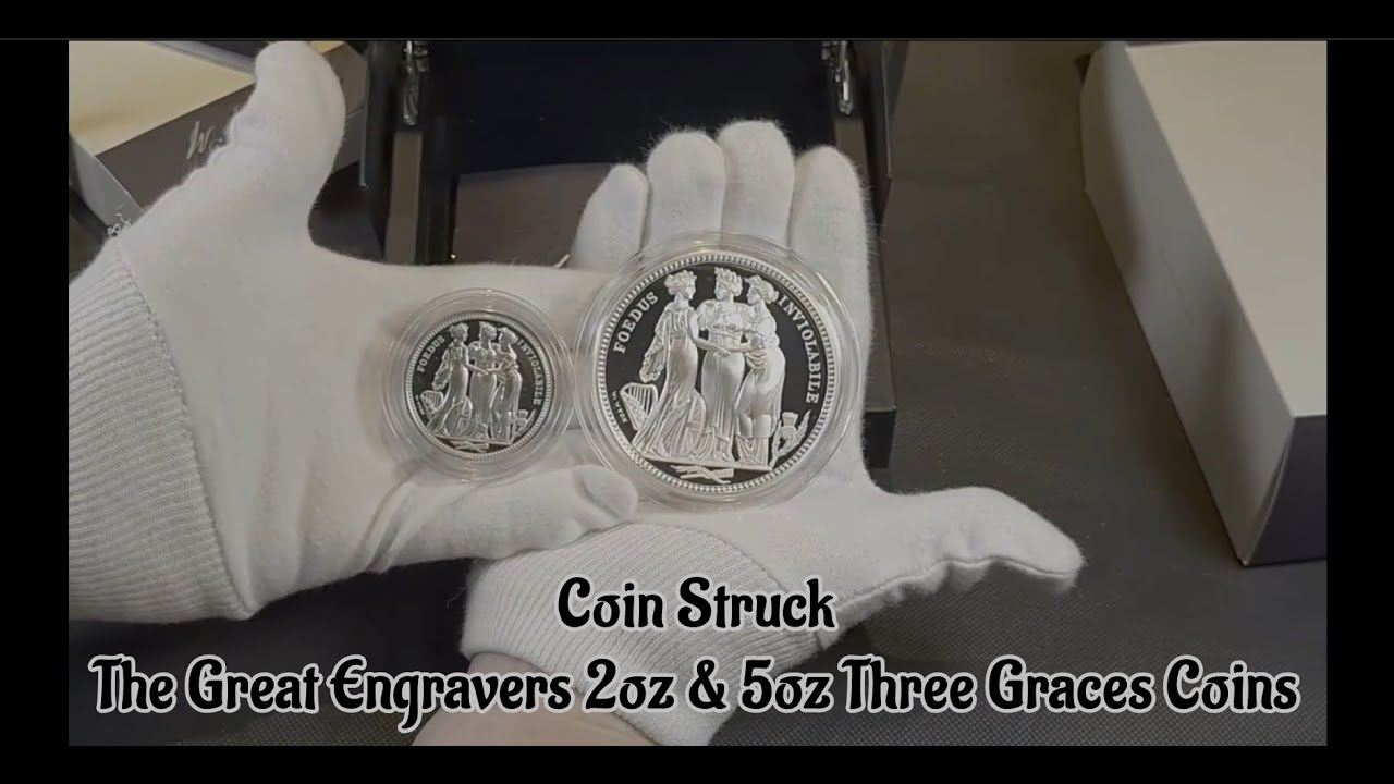 Coin Struck - Three Graces 2oz & 5oz silver proof coins