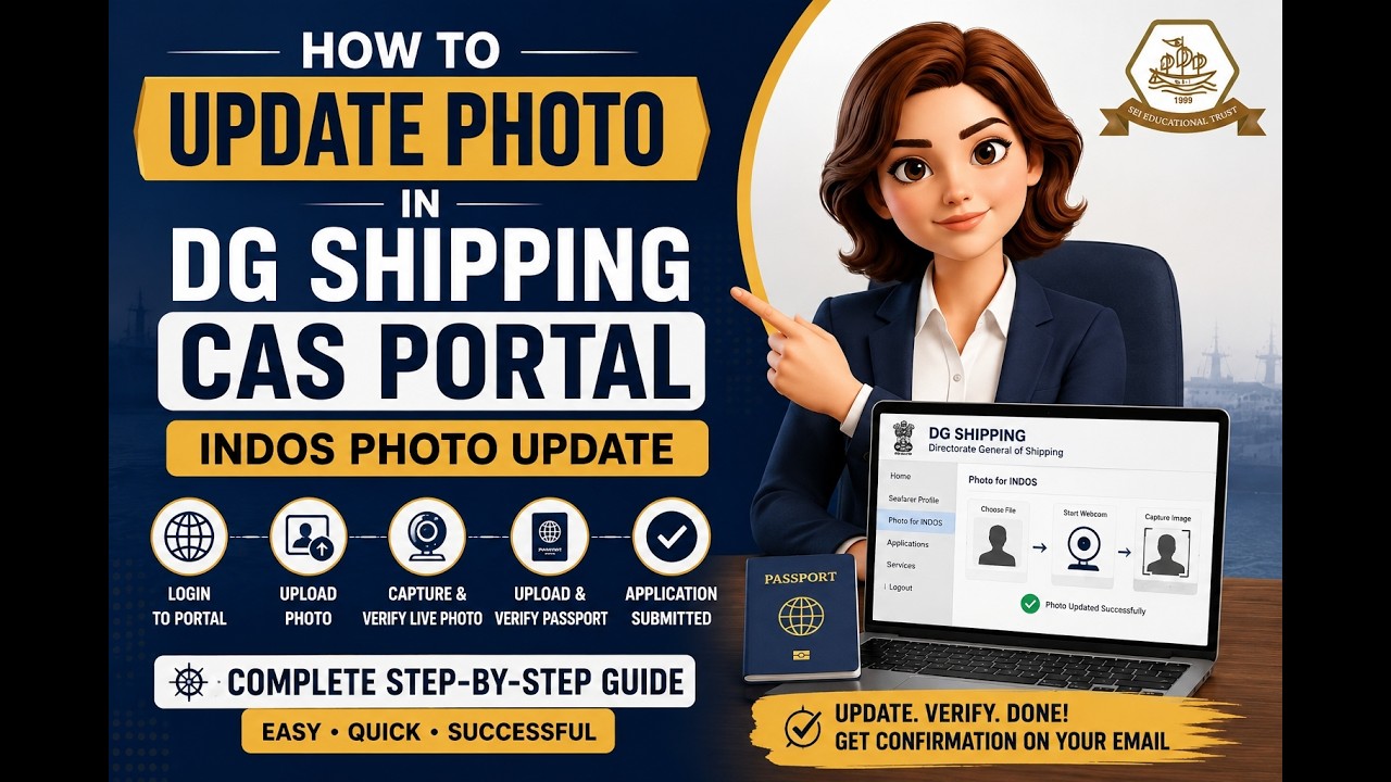 How to Update DG Shipping Photo in CAS Portal 2026 | INDOS Photo Update Step-by-Step