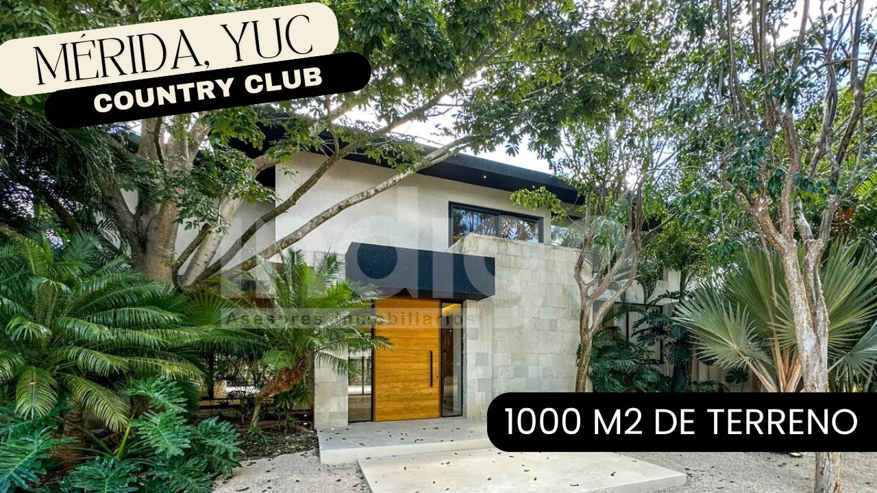 Casa de Lujo en Country Mérida- Recorrido Completo-