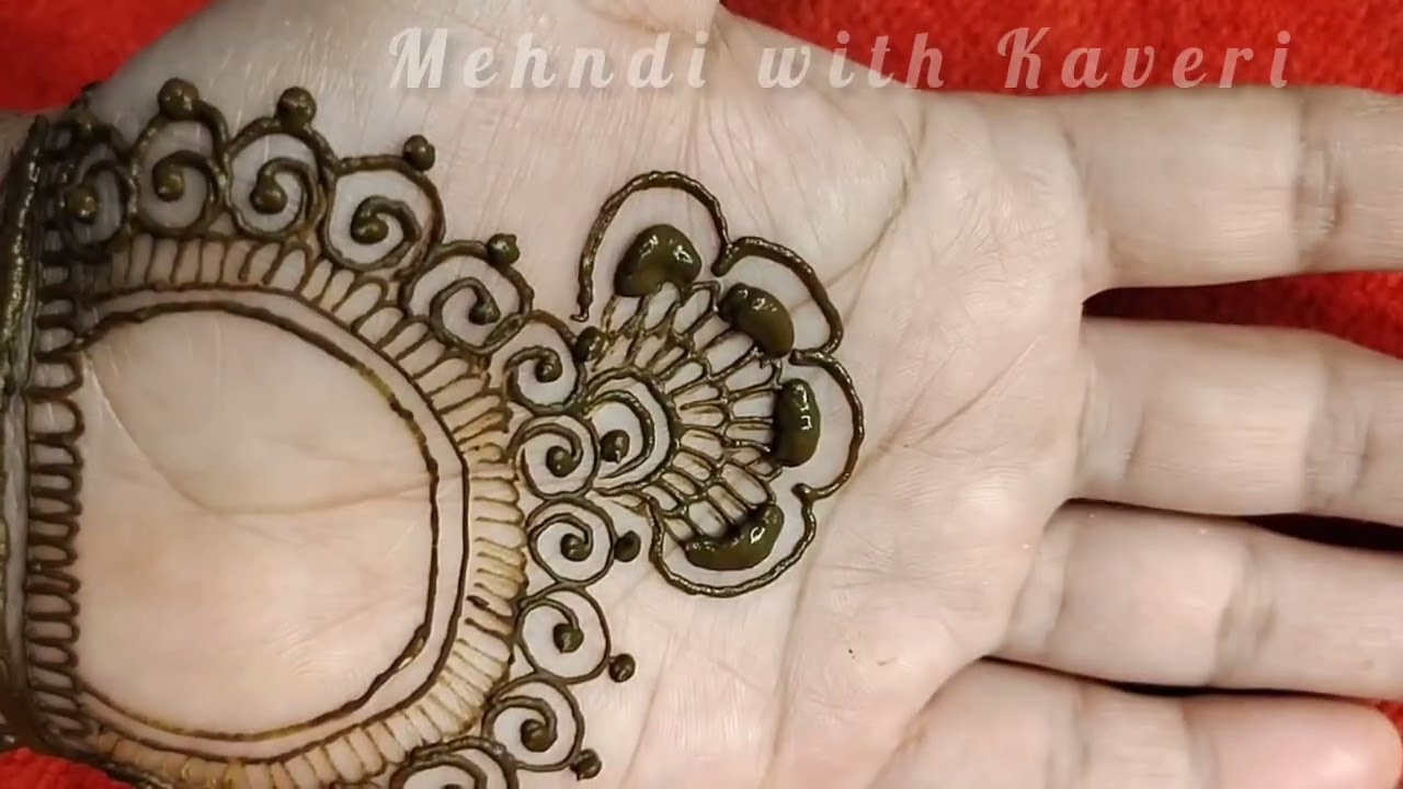 Beautiful Simple Front hand ka Mehndi design|| Unic Stylish Mehndi design||Mehndi with Kaveri 