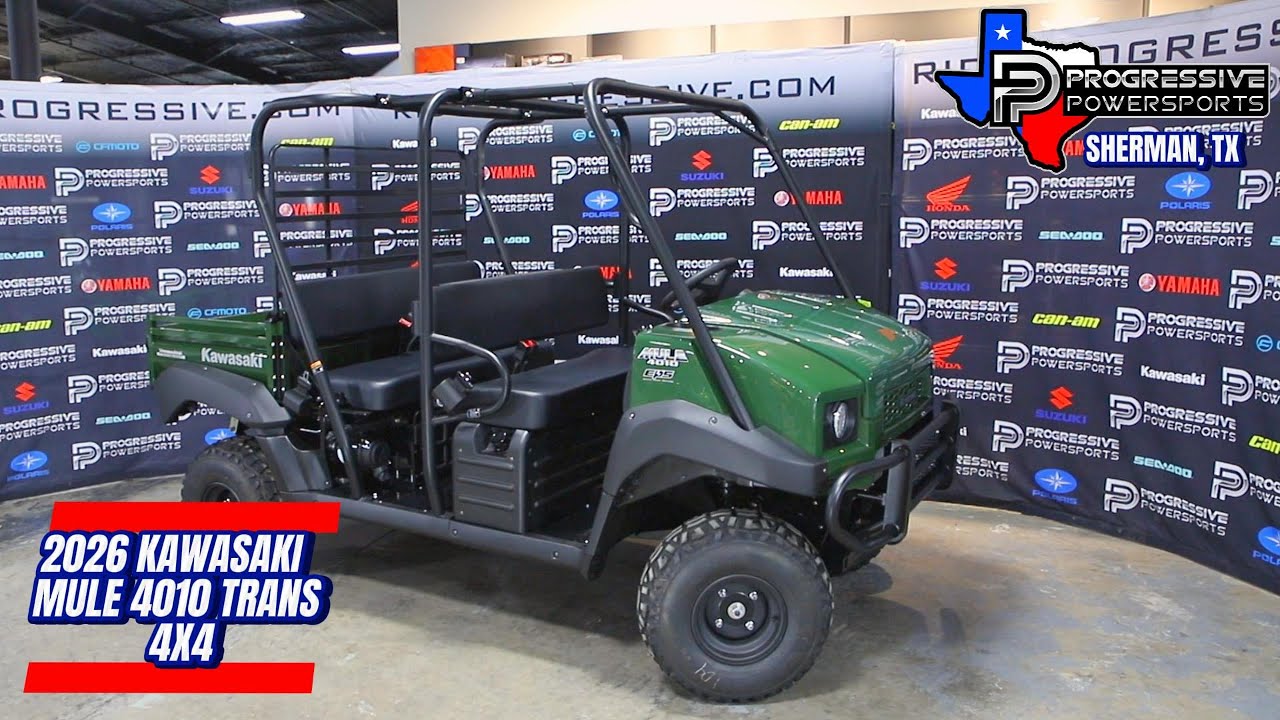NEW 2026 KAWASAKI MULE 4010 TRANS 4X4 Side by Side UTV For Sale In Sherman, TX