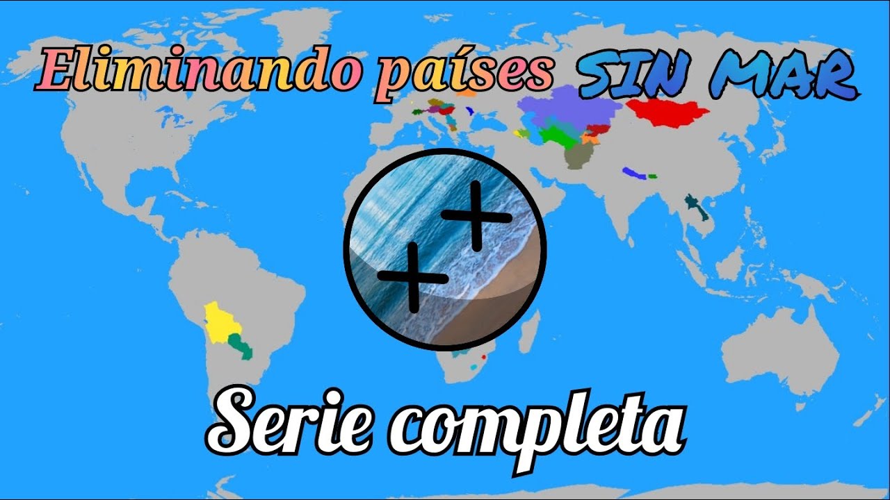 Eliminando países sin mar (serie completa) #countryballs #humor