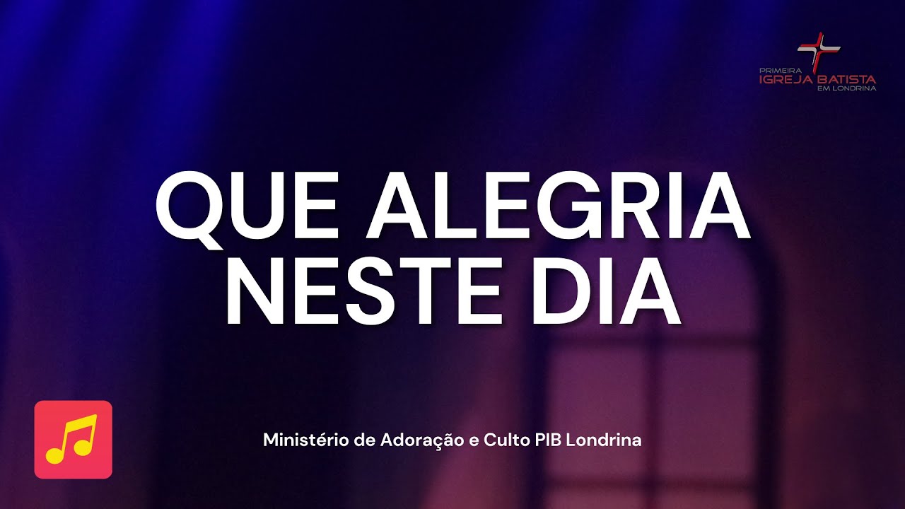 QUE ALEGRIA NESTE DIA (Hinário Alemão / Henrique Rodolpho Penno...