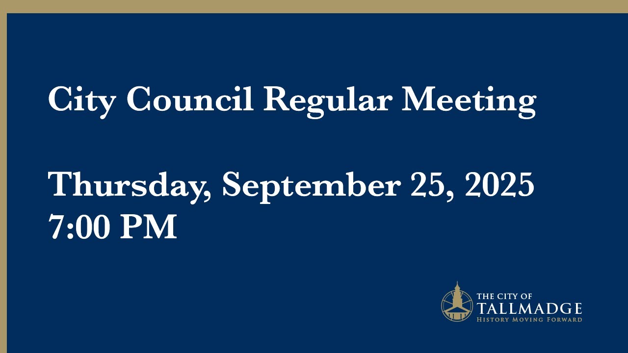 City Council Regular Meeting - September 25, 2025