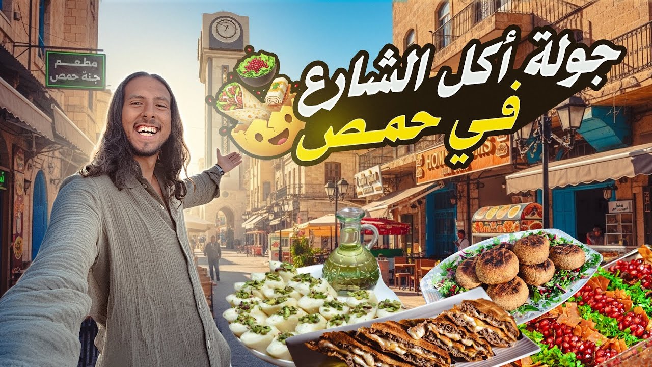 الجولة المجنونة من اكل الشارع في حمص 🇸🇾🤯 || ساعه ونصف جربت فيها كل شئ 🥙‼️