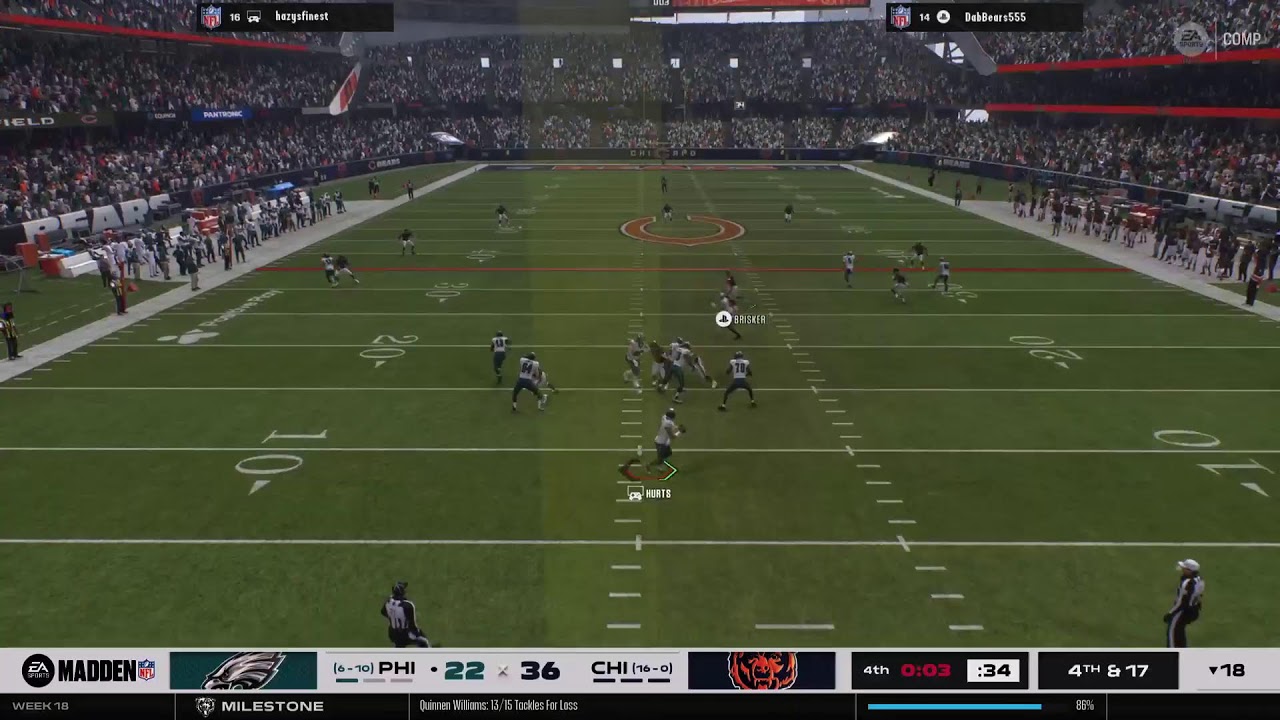 Bears vs Eagles