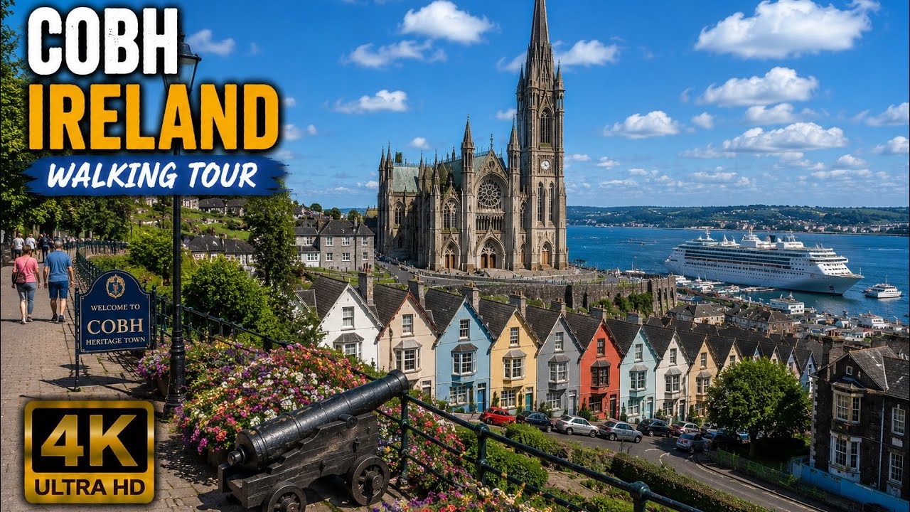 Cobh Ireland 4K | Walking Tour Through One of Ireland’s Most Beautiful Towns