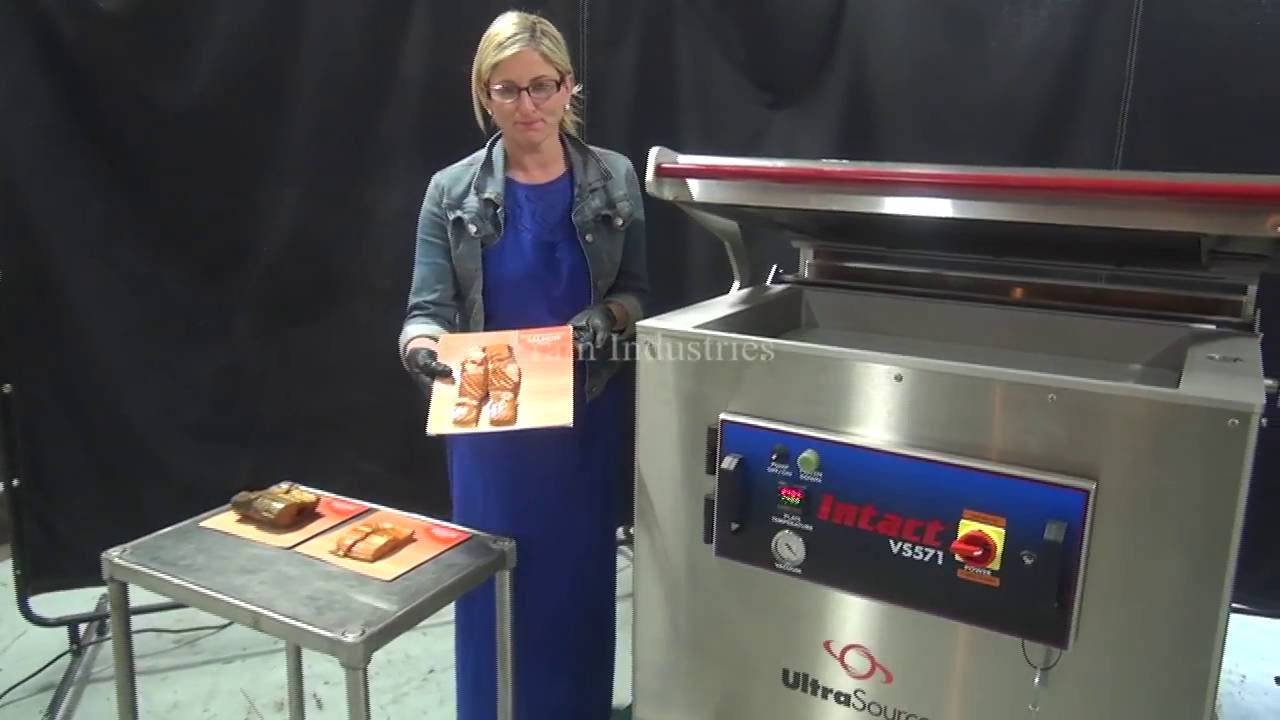 Koch Stainless Steel Vacuum Seal Skin Packaging Machine Demonstration