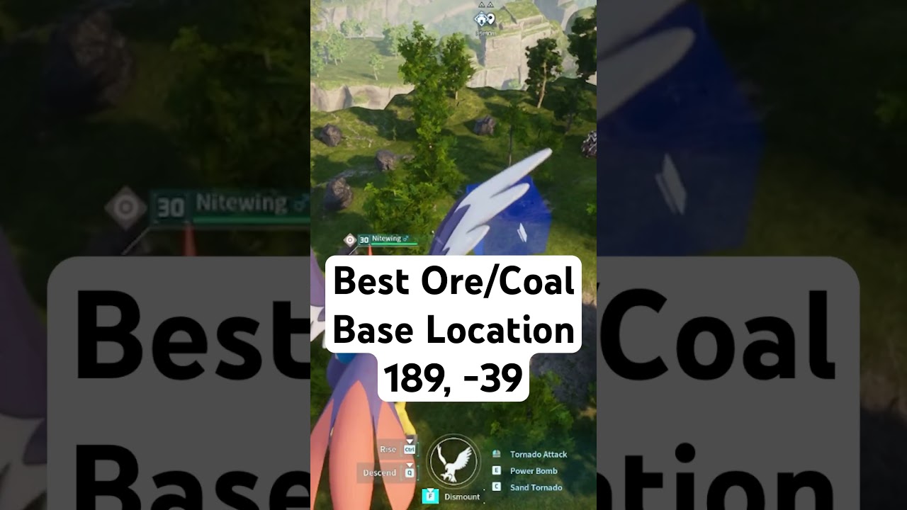 Best Ore + Coal Mining Base Location! #palworld #gaming #pokemon
